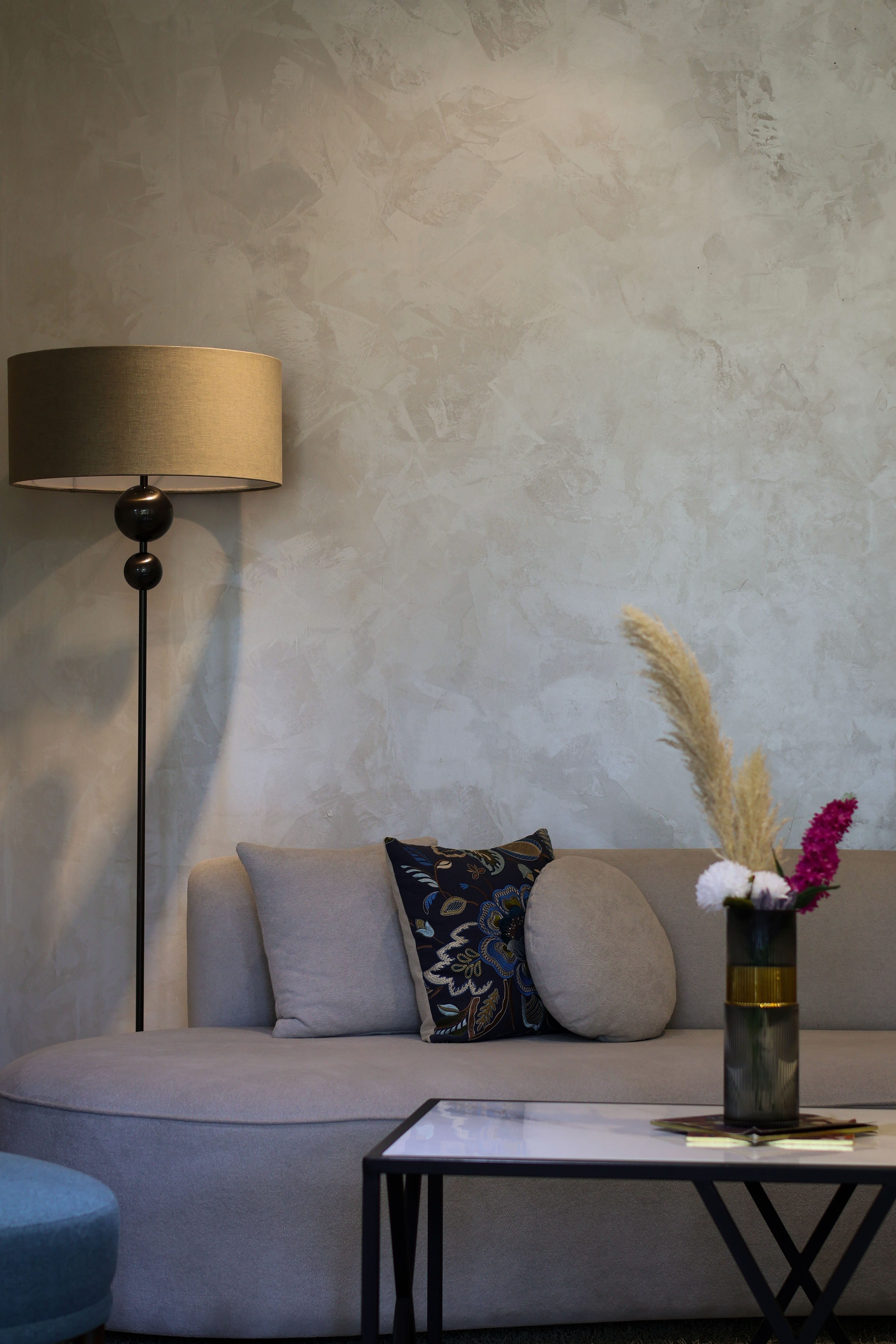 Polished Venetian plaster wall
